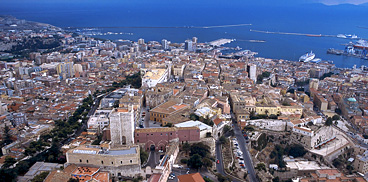 Cagliari, veduta del quartiere di Castello