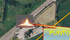 La zona colpita dall'incendio
