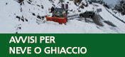 avvisi di allerta per rischio neve e ghiaccio