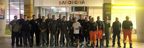 Equipaggio Greco all'aeroporto di Cagliari 20.08.22