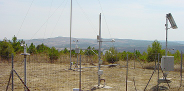 Stazione delle rete agrometeoclimatologica ARPAS
