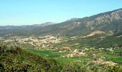 Nuxis, panorama da Pranedda