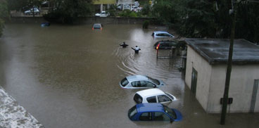 immagine dell'alluvione di Nuoro - dal sito sardegna-clima.it