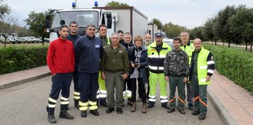 Personale di Forestas coinvolto nell'operazione PCivile Centro Italia in partenza da ORISTANO