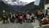 La cerimonia di rilascio in Val Martell