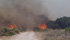 Incendio nelle campagne di Portoscuso