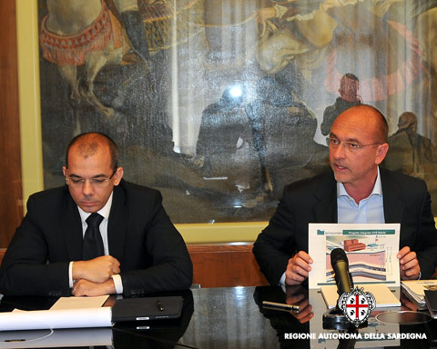 P. Cappellacci conferenza stampa cattura co2 sulcis