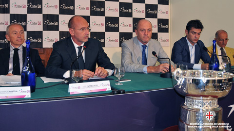 Pr. Cappellacci conferenza stampa presentazione finali fedcup tennis