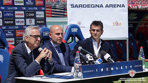 Pigliaru inizio lavori nuovo stadio Cagliari