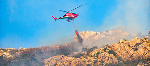 incedi campagna antincendio elicottero