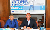 Cappellacci La Spisa - conferenza stampa presentazione Conferenza Regionale PER LA RICERCA E L'INNOVAZIONE