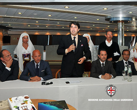 Crisponi Solinas conferenza stampa nave Dimonios