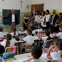 Pigliaru inaugurazione anno scolastico Capoterra