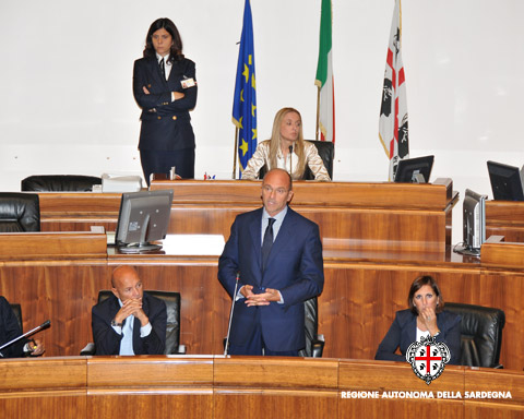 Consiglio regionale intervento presidente Cappellacci