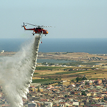 Protezione civile  ambiente territorio mezzo antincendio elicottero