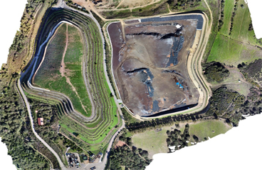 Ricostruzione della discarica di Portovesme Srl Genna Luas mediante immagini acquisite dal drone